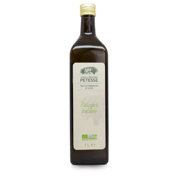 Extra virgin organic olive oil "Antico Frantoio Petesse"