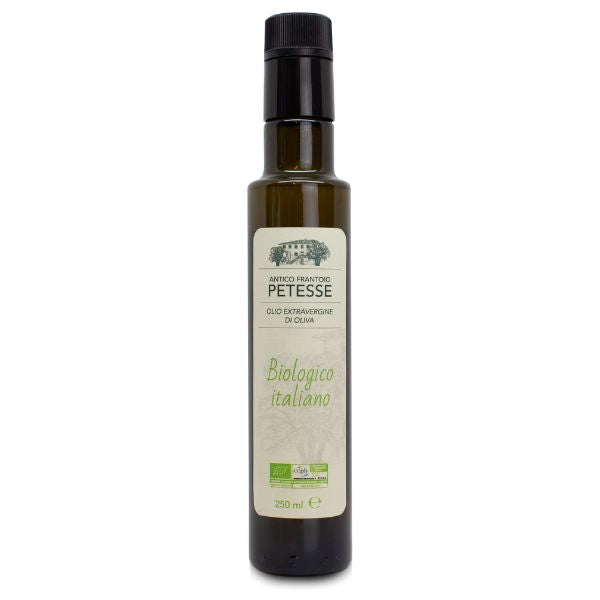 Extra virgin organic olive oil "Antico Frantoio Petesse"