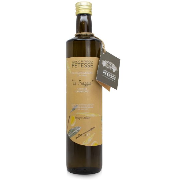 "La Piaggia" organic extra virgin olive oil "Antico Frantoio Petesse"
